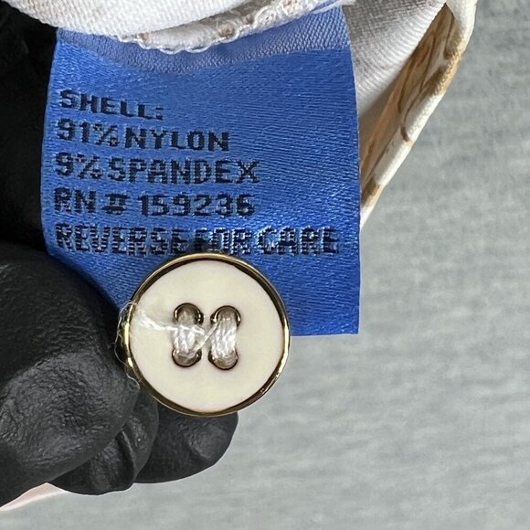 J.McLaughlin Womens M Beige Brown Toile Print Button Up Blouse Catalina Cloth Ar - Picture 11 of 14